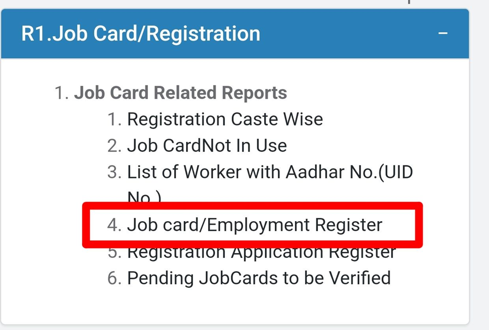 NREGA Job Card List Rajasthan